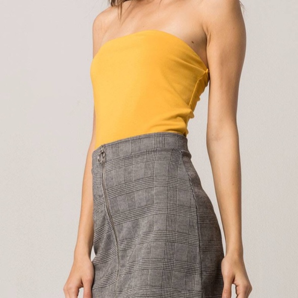 yellow tube top